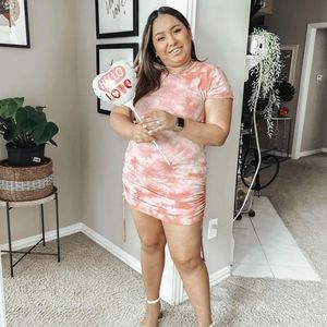 Wild Fable pink tie dye dress